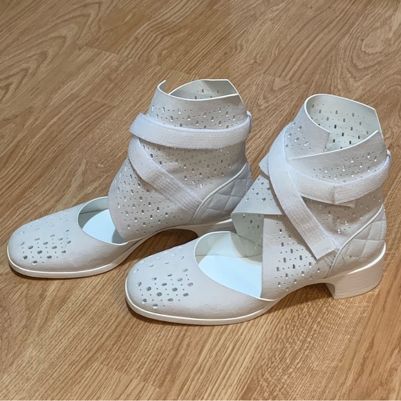 Suede Chanel booties with Velcro straps, size 7.5. Gently worn! Unique style ✨ - Picture 13 of 15